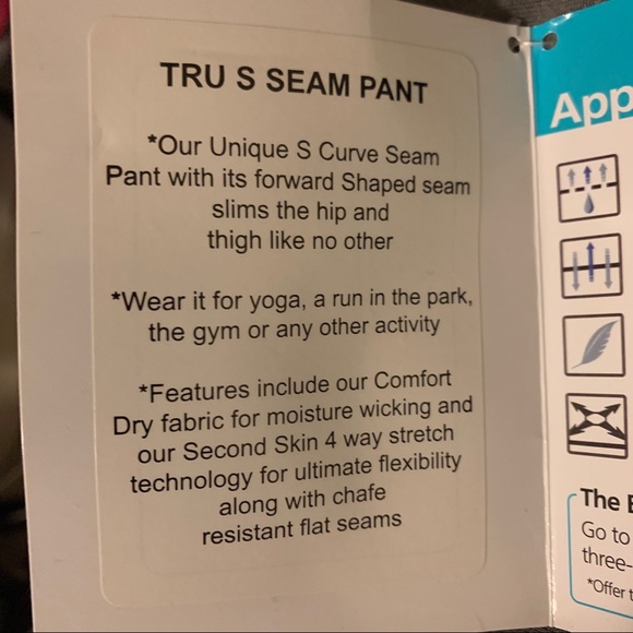 NWT Shape Active Tru S Seam Spandex Legging Pants - Picture 10 of 10